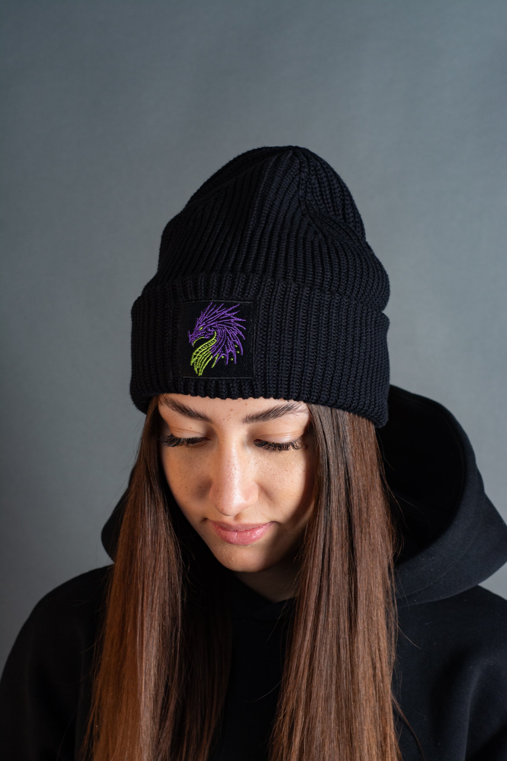 Beanie "Dragon" Heavy Rip black