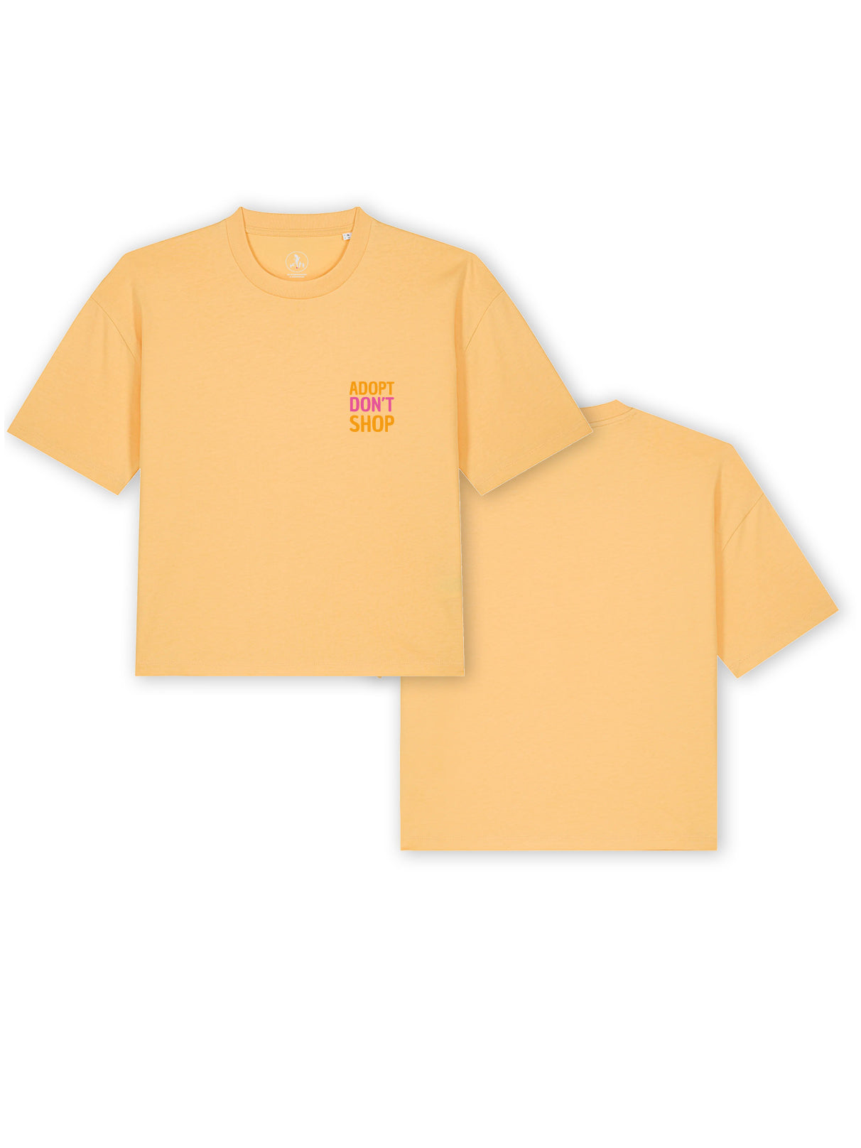 Cropped T-Shirt "Adopt don't Shop"