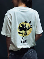 T-Shirt oversized "Mondschein Magnolie"