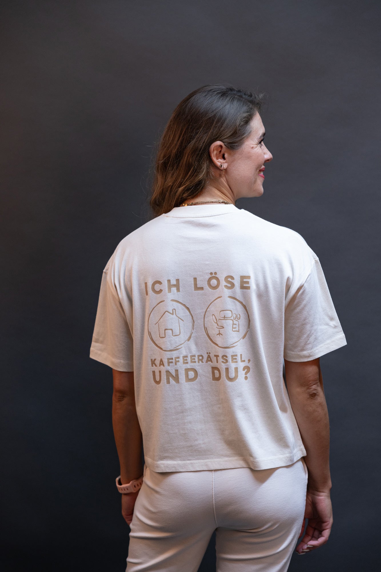 Cropped T-Shirt "Kaffeerätsel"