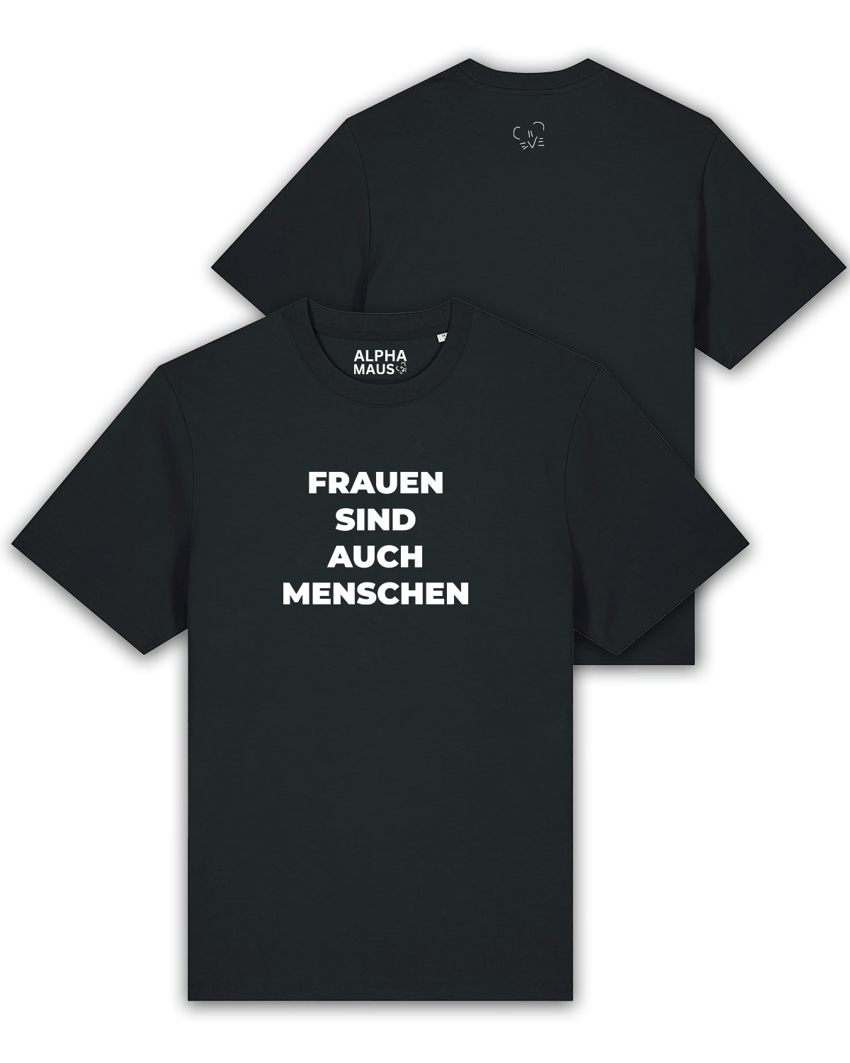 T-Shirt "Frauen sind auch Menschen" oversized