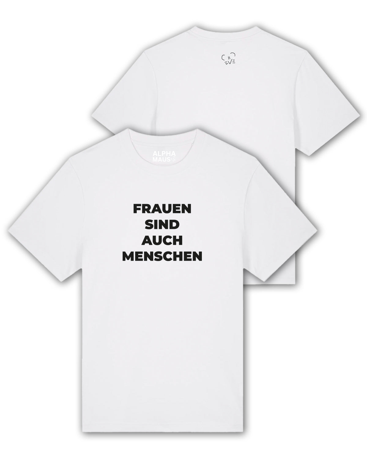 T-Shirt "Frauen sind auch Menschen" oversized