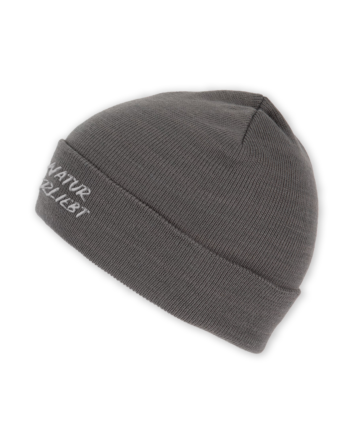 Beanie "Naturverliebt" fine knit grey