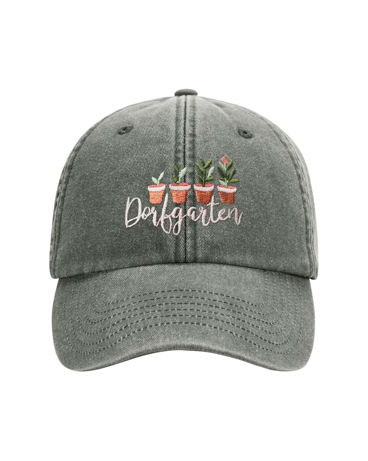 Cap "Dorfgarten" vintage oliv