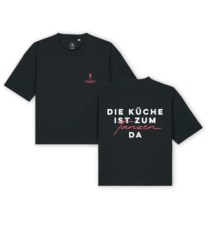 Cropped T-Shirt "Die Küche ist zum Tanzen da"