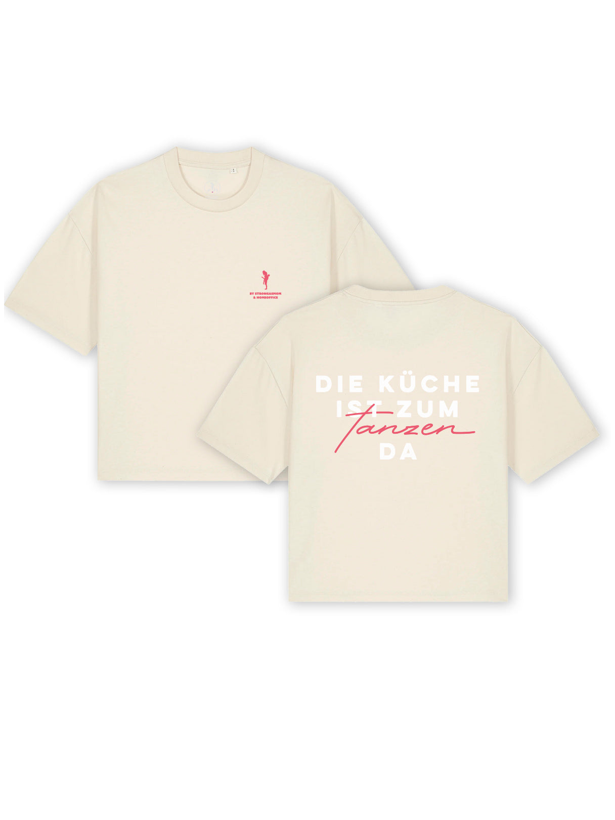 Cropped T-Shirt "Die Küche ist zum Tanzen da"
